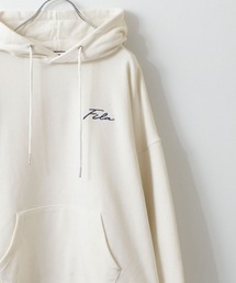【別注】 【FILA】 ビッグシルエット ドロップショルダー ワンポイント ロゴ 刺繍 / プリント 裏毛 スウェット パーカー