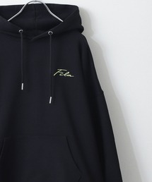 【別注】 【FILA】 ビッグシルエット ドロップショルダー ワンポイント ロゴ 刺繍 / プリント 裏毛 スウェット パーカー