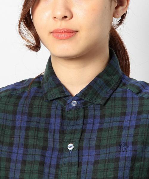 coen（コーエン）の「ヨーロピアンリネン半袖シャツ（シャツ/ブラウス・レディース・コバルトブルー/ホワイト/レッド/ダークグリーン・LARGE/MEDIUM）」の13枚目の写真