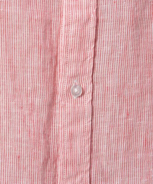 coen（コーエン）の「ヨーロピアンリネン半袖シャツ（シャツ/ブラウス・レディース・コバルトブルー/ホワイト/レッド/ダークグリーン・LARGE/MEDIUM）」の16枚目の写真