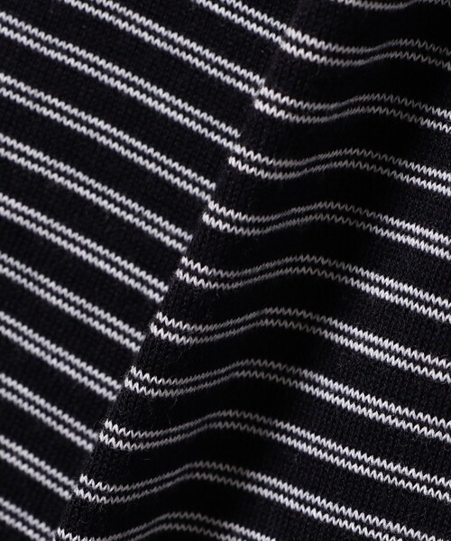 JOHN SMEDLEY（ジョンスメドレー）の「JOHN SMEDLEY × BEAMS F / 別注 コットン ボーダー クルーネックニットTシャツ（Tシャツ/カットソー・メンズ・ブラック系その他/グレー系その他/ライトブラウン/ダークブラウン/ネイビー・S/L/M）」の22枚目の写真