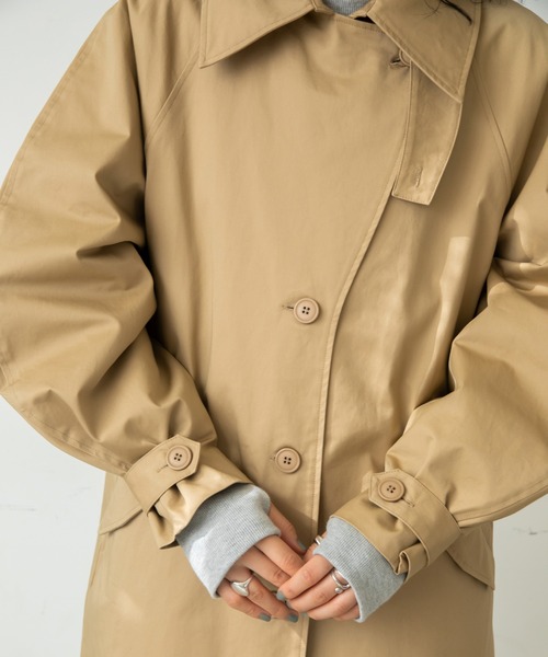 VACANCY（ヴァカンシー）の「ラウンドスリーブトレンチコート（トレンチコート・レディース・チャコールグレー/ベージュ・FREE）」の17枚目の写真