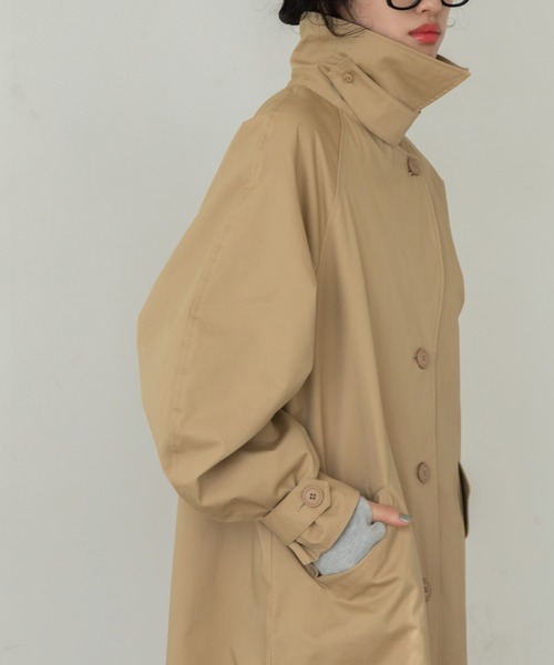 VACANCY（ヴァカンシー）の「ラウンドスリーブトレンチコート（トレンチコート・レディース・チャコールグレー/ベージュ・FREE）」の21枚目の写真