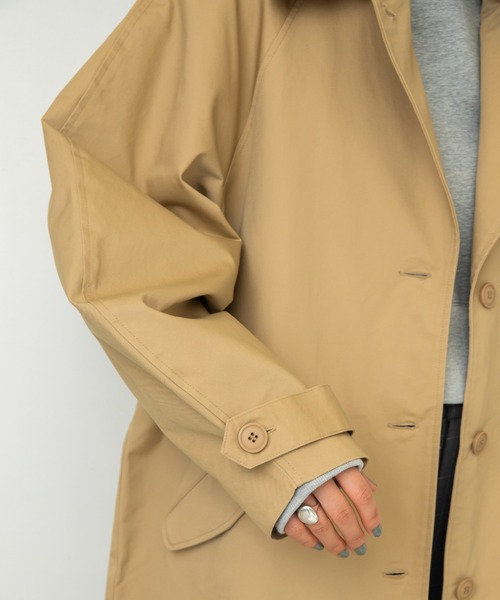 VACANCY（ヴァカンシー）の「ラウンドスリーブトレンチコート（トレンチコート・レディース・チャコールグレー/ベージュ・FREE）」の12枚目の写真
