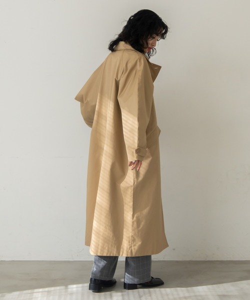 VACANCY（ヴァカンシー）の「ラウンドスリーブトレンチコート（トレンチコート・レディース・チャコールグレー/ベージュ・FREE）」の9枚目の写真