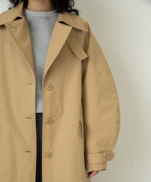 VACANCY（ヴァカンシー）の「ラウンドスリーブトレンチコート（トレンチコート・レディース・チャコールグレー/ベージュ・FREE）」の19枚目の写真