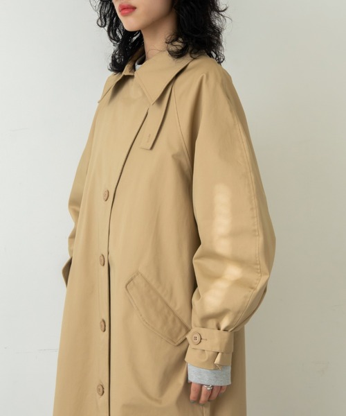 VACANCY（ヴァカンシー）の「ラウンドスリーブトレンチコート（トレンチコート・レディース・チャコールグレー/ベージュ・FREE）」の13枚目の写真