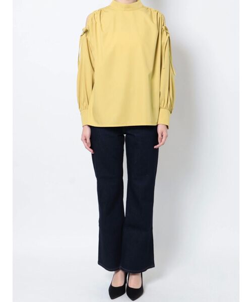 LAGUNAMOON（ラグナムーン）の「オープンショルダーギャザーブラウス（シャツ/ブラウス・レディース・ホワイト/ブラック/イエロー・FREE）」の11枚目の写真