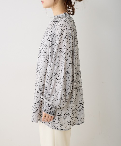 小花柄刺繍チュニックブラウス（シャツ/ブラウス）｜PUAL CE CIN