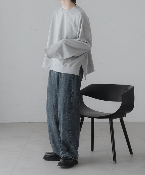 epnok（エプノック）の「サイドスリットワイドスリーブスウェット（スウェット・メンズ・ライトグレー/グレー・SMALL/MEDIUM/LARGE）」の20枚目の写真