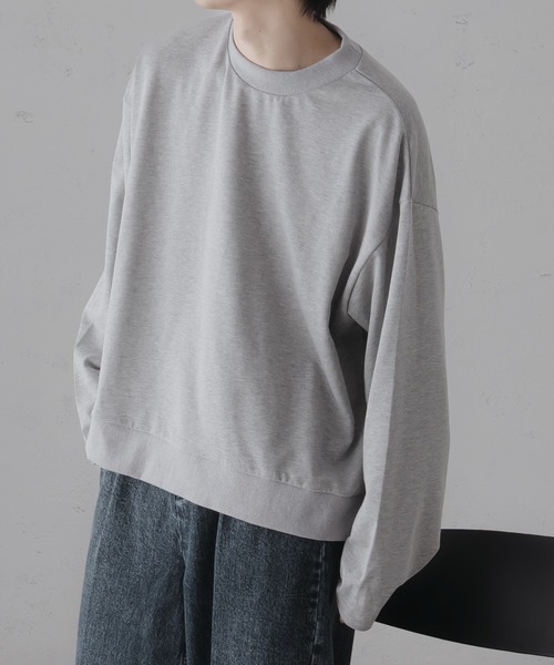 epnok（エプノック）の「サイドスリットワイドスリーブスウェット（スウェット・メンズ・ライトグレー/グレー・SMALL/MEDIUM/LARGE）」の16枚目の写真