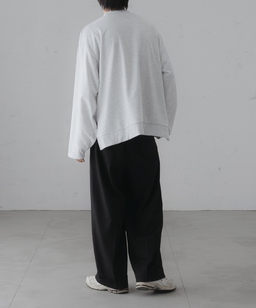 epnok（エプノック）の「サイドスリットワイドスリーブスウェット（スウェット・メンズ・ライトグレー/グレー・SMALL/MEDIUM/LARGE）」の10枚目の写真