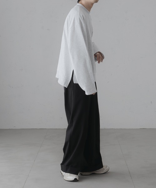 epnok（エプノック）の「サイドスリットワイドスリーブスウェット（スウェット・メンズ・ライトグレー/グレー・SMALL/MEDIUM/LARGE）」の9枚目の写真