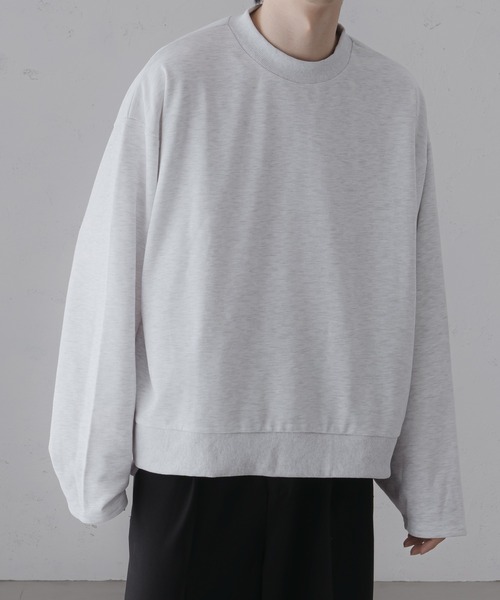 epnok（エプノック）の「サイドスリットワイドスリーブスウェット（スウェット・メンズ・ライトグレー/グレー・SMALL/MEDIUM/LARGE）」の4枚目の写真