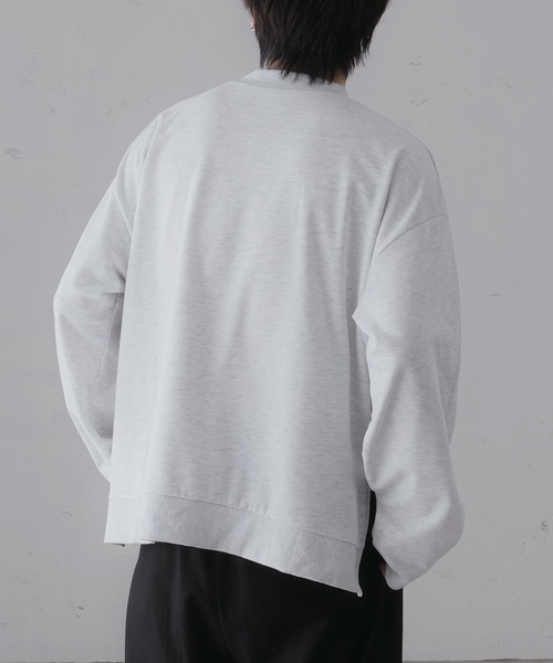 epnok（エプノック）の「サイドスリットワイドスリーブスウェット（スウェット・メンズ・ライトグレー/グレー・SMALL/MEDIUM/LARGE）」の6枚目の写真