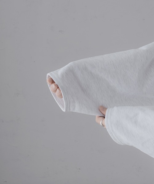 epnok（エプノック）の「サイドスリットワイドスリーブスウェット（スウェット・メンズ・ライトグレー/グレー・SMALL/MEDIUM/LARGE）」の12枚目の写真