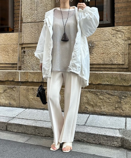 DouDou（ドゥドゥ）の「【WEB限定】アノラックポンチョブルゾン（ブルゾン・レディース・オフホワイト/ベージュ・FREE）」の5枚目の写真