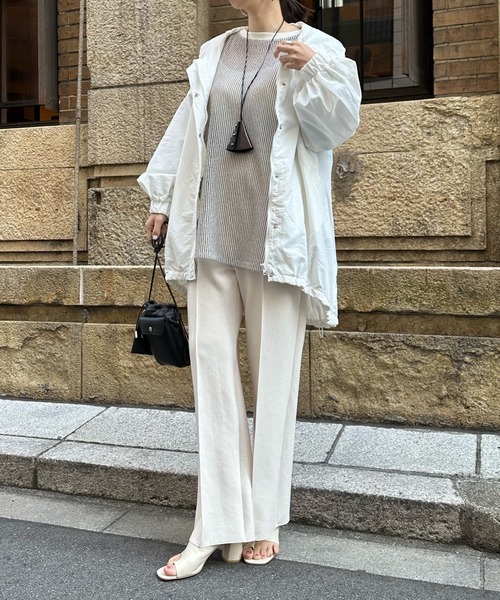 DouDou（ドゥドゥ）の「【WEB限定】アノラックポンチョブルゾン（ブルゾン・レディース・オフホワイト/ベージュ・FREE）」の3枚目の写真