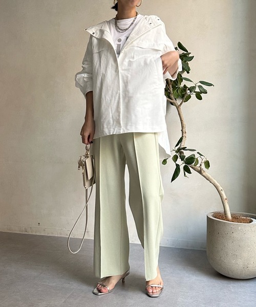 DouDou（ドゥドゥ）の「【WEB限定】アノラックポンチョブルゾン（ブルゾン・レディース・オフホワイト/ベージュ・FREE）」の13枚目の写真