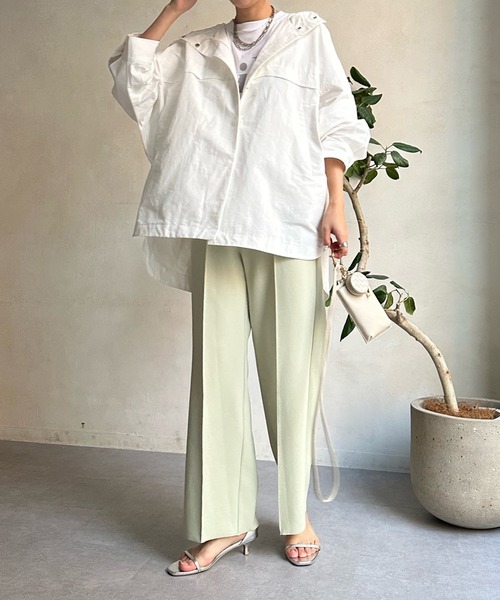 DouDou（ドゥドゥ）の「【WEB限定】アノラックポンチョブルゾン（ブルゾン・レディース・オフホワイト/ベージュ・FREE）」の16枚目の写真