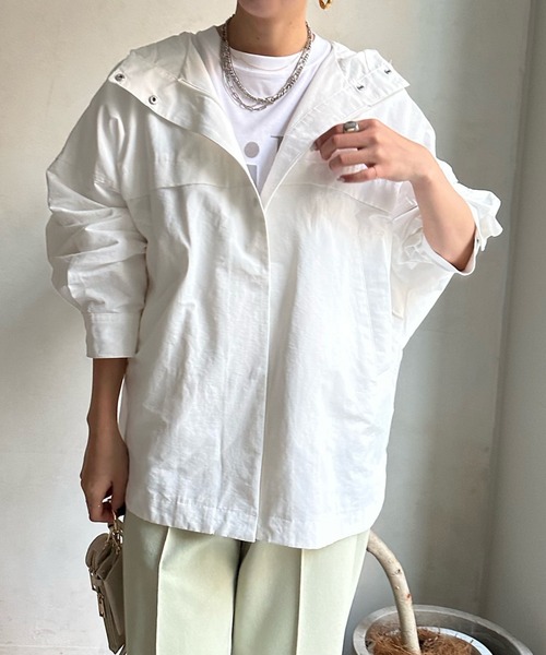 DouDou（ドゥドゥ）の「【WEB限定】アノラックポンチョブルゾン（ブルゾン・レディース・オフホワイト/ベージュ・FREE）」の21枚目の写真