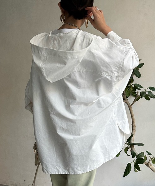 DouDou（ドゥドゥ）の「【WEB限定】アノラックポンチョブルゾン（ブルゾン・レディース・オフホワイト/ベージュ・FREE）」の22枚目の写真