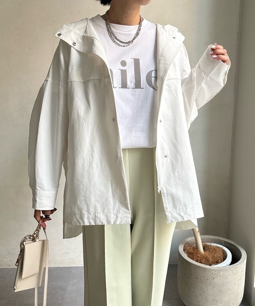 DouDou（ドゥドゥ）の「【WEB限定】アノラックポンチョブルゾン（ブルゾン・レディース・オフホワイト/ベージュ・FREE）」の18枚目の写真