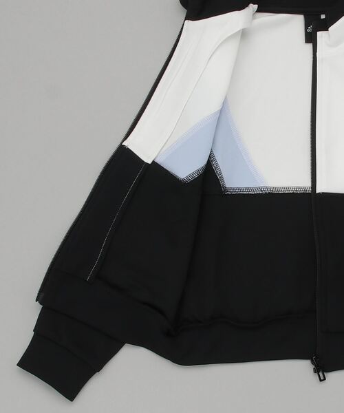 adidas（アディダス）の「アディダス adidas YG カラーブロック_ウォームアップジャケット（ナイロンジャケット・キッズ・ネイビー/ブラック・140cm/130cm/150cm/120cm/160cm）」の3枚目の写真