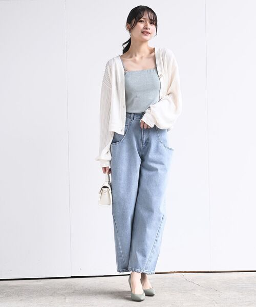 rps（アールピーエス）の「カップ付き２ＷＡＹキャミソール（キャミソール・レディース・ブラック系その他2/グリーン/ブルー/イエロー/オフホワイト/ラベンダー/シルバー/ピンク/ブラック/ゴールド/サックスブルー/ミント・フリー）」の14枚目の写真