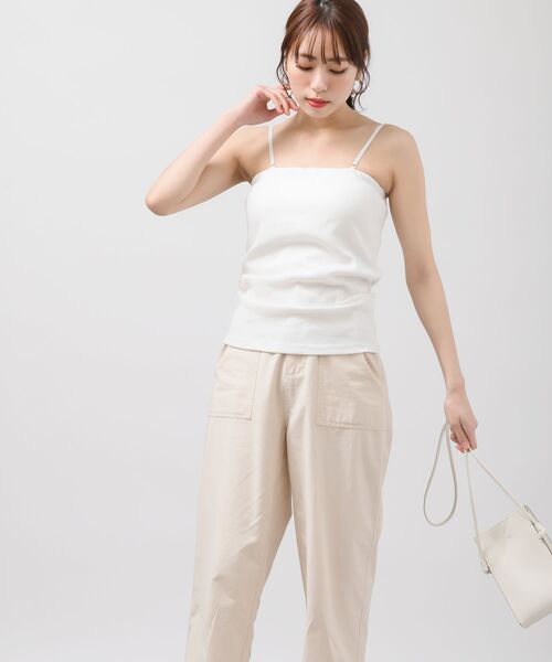 rps（アールピーエス）の「カップ付き２ＷＡＹキャミソール（キャミソール・レディース・ブラック系その他2/グリーン/ブルー/イエロー/オフホワイト/ラベンダー/シルバー/ピンク/ブラック/ゴールド/サックスブルー/ミント・フリー）」の19枚目の写真