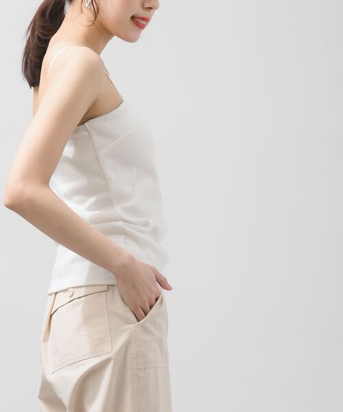 rps（アールピーエス）の「カップ付き２ＷＡＹキャミソール（キャミソール・レディース・ブラック系その他2/グリーン/ブルー/イエロー/オフホワイト/ラベンダー/シルバー/ピンク/ブラック/ゴールド/サックスブルー/ミント・フリー）」の22枚目の写真