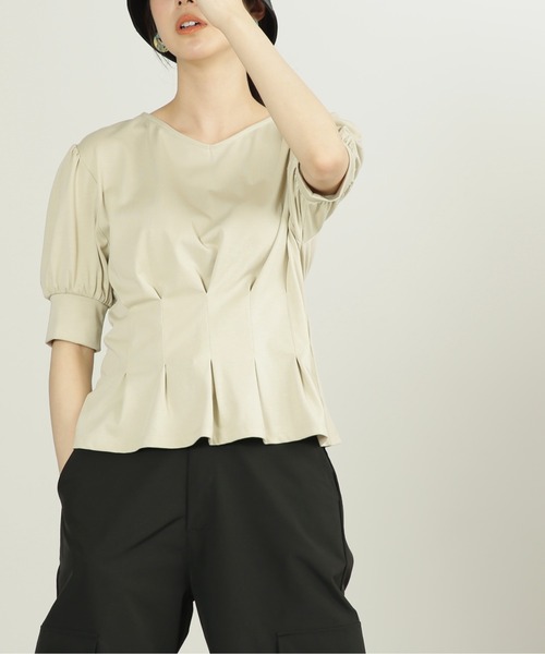 前後2Wayローラーバイオペプラムカットソー