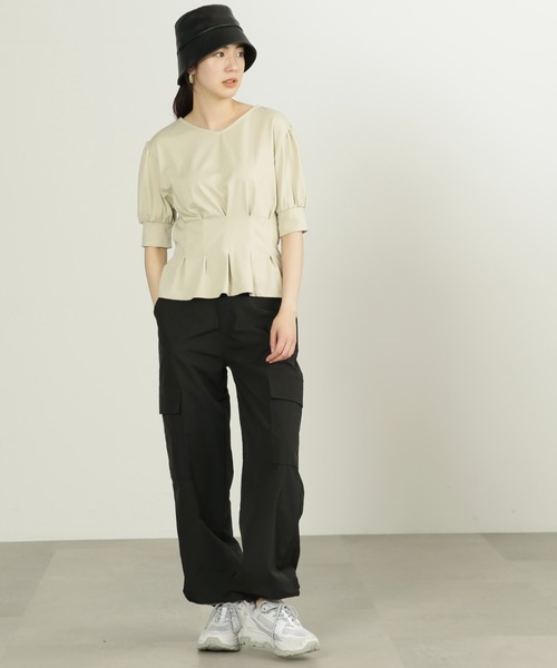 前後2Wayローラーバイオペプラムカットソー