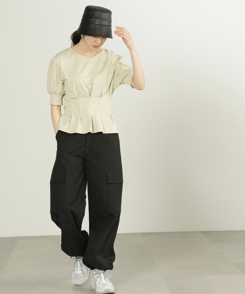 前後2Wayローラーバイオペプラムカットソー