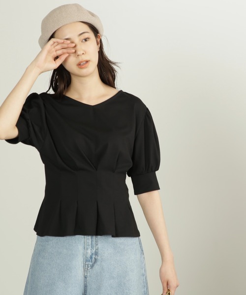 前後2Wayローラーバイオペプラムカットソー