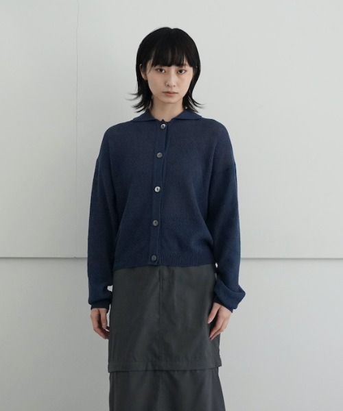 FilMelange（フィルメランジェ）の「Fil Melange MADDY（ニット/セーター・レディース・ライトブルー/ネイビー・1）」の2枚目の写真