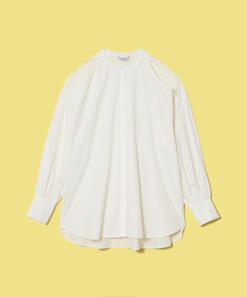 FOREVER 21(フォーエバー トゥエンティーワン)の「【FEMININE】ショルダーカットアウトシャツ(シャツ/ブラウス・レディース・ライトインディゴブルー/ブラック/ブラック系その他・FREE)」の5枚目の写真