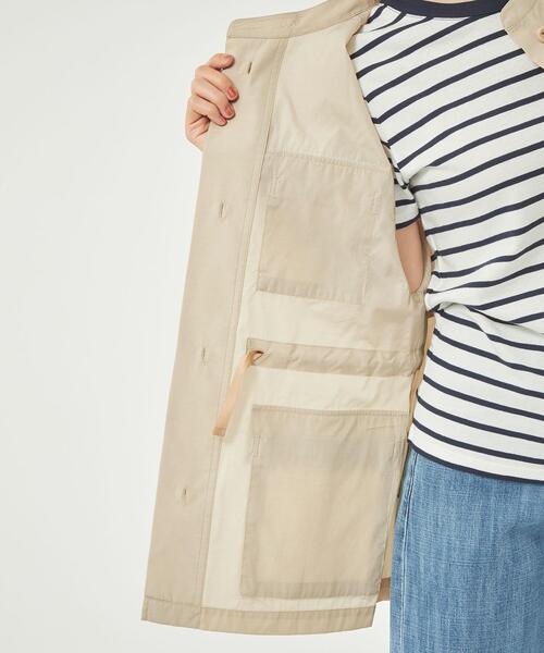 green label relaxing（グリーンレーベルリラクシング）の「スパンPE ライト サファリ シャツ（シャツ/ブラウス・レディース・オリーブ/ベージュ・FREE）」の11枚目の写真