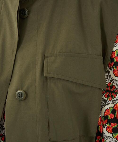 green label relaxing（グリーンレーベルリラクシング）の「スパンPE ライト サファリ シャツ（シャツ/ブラウス・レディース・オリーブ/ベージュ・FREE）」の20枚目の写真