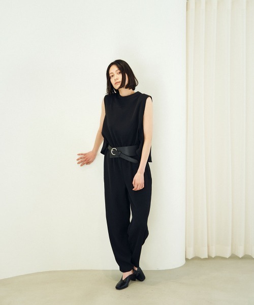 marjour（マージュール）の「BACK OPEN COMBINAISON（つなぎ/オールインワン・レディース・ブラック・M）」の7枚目の写真