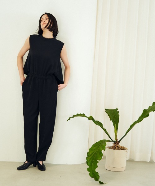 marjour（マージュール）の「BACK OPEN COMBINAISON（つなぎ/オールインワン・レディース・ブラック・M）」の14枚目の写真