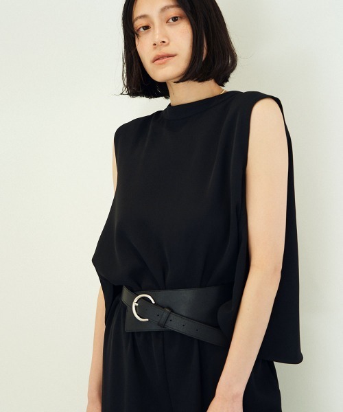 marjour（マージュール）の「BACK OPEN COMBINAISON（つなぎ/オールインワン・レディース・ブラック・M）」の2枚目の写真