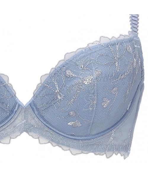 Triumph(トリンプ)の「チャーミングラマー ブラ&ショーツセット ラインアートステッチ【A,B,C,Dカップ】AMST1410 WHU1 + Hikini JX(ブラ&ショーツ・レディース・ブルー・B70/D65/B65/C75/C65/A75/C80/D70/B75/D80/A70/C70/D75)」の7枚目の写真