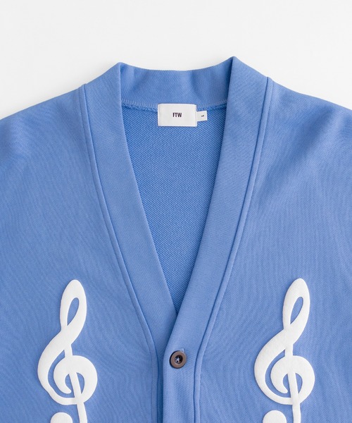 FTW(エフティダブリュー)の「MUSICAL SIGN CARDIGAN(カーディガン/ボレロ・メンズ・ライトブラウン/ブラック/ライトブルー・LARGE/MEDIUM)」の12枚目の写真