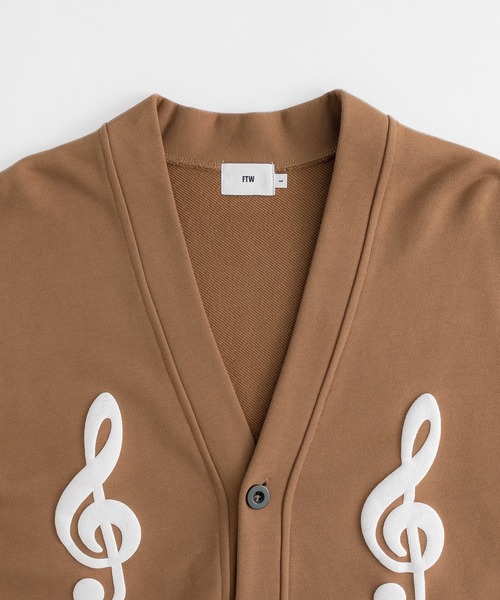 FTW(エフティダブリュー)の「MUSICAL SIGN CARDIGAN(カーディガン/ボレロ・メンズ・ライトブラウン/ブラック/ライトブルー・LARGE/MEDIUM)」の16枚目の写真