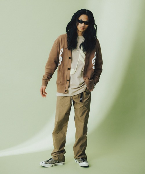 FTW(エフティダブリュー)の「MUSICAL SIGN CARDIGAN(カーディガン/ボレロ・メンズ・ライトブラウン/ブラック/ライトブルー・LARGE/MEDIUM)」の7枚目の写真