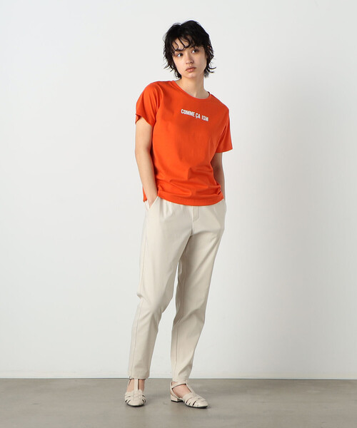 COMME CA ISM(コムサイズム)の「コムサイズムTシャツ(Tシャツ/カットソー・レディース・グリーン/ホワイト/オレンジ/ブラック・MEDIUM/LARGE)」の9枚目の写真