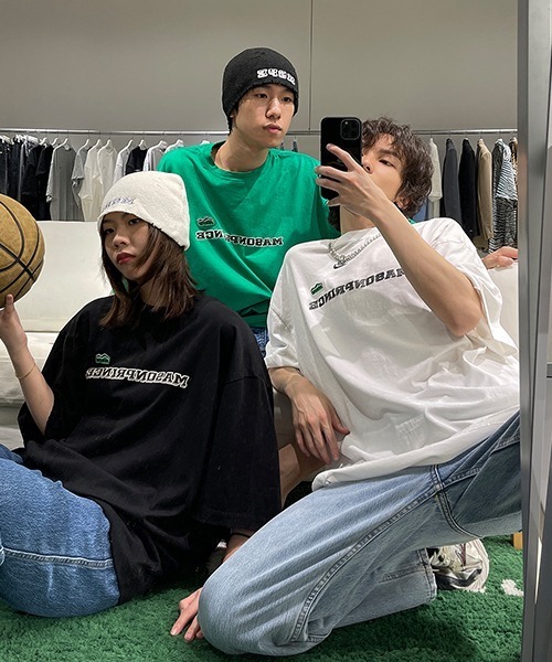 MASONPRINCE ナンバープリントメッシュ切替 スリム 半袖 Tシャツ MASONPRINCE（メイソンプリンス）の「【masonprince】半袖T