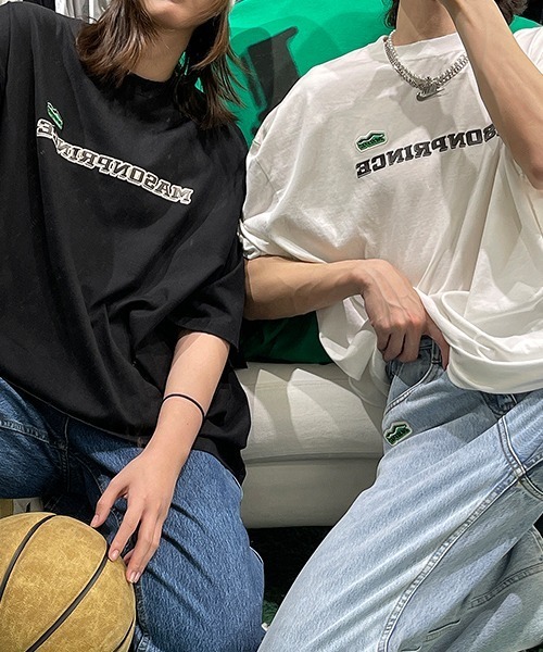 MASONPRINCE プレスしわ スモールチェック半袖 男女兼用 MASONPRINCE（メイソンプリンス）の「【masonprince】半袖T