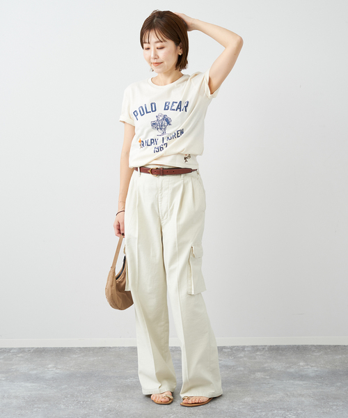 plage(プラージュ)の「Cargo パンツ(カーゴパンツ・レディース・カーキ/アイボリー・34/36/38)」の3枚目の写真